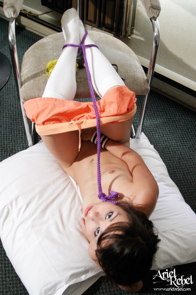 Ariel Rebel Tied Up and Handcuffed photo 5