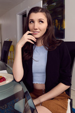 Breakfast-Themed Bedroom Tease Turns into an Oral Couple Scene - photo 20