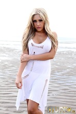 Ashley Emma  In Sexy White Dress 12