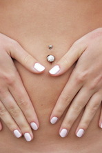 Alexa Day Teen Model | Outdoors Posing Around The Pole Nude Gallery 11