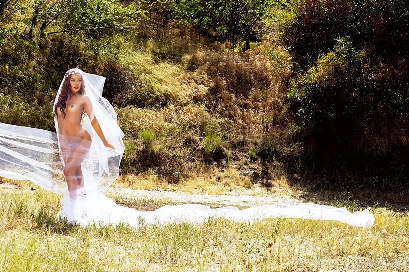 White Sheer Styling in a Forest-Princess Nude Set photo 21