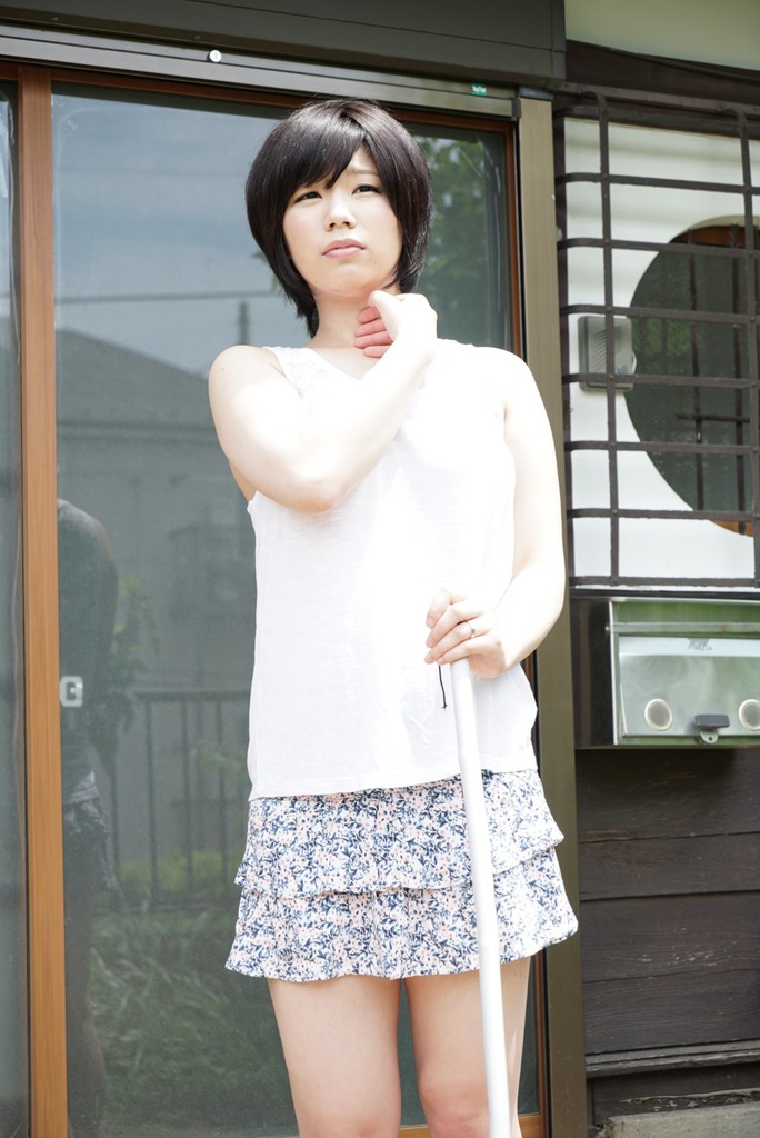White Top and Plaid Skirt in an Explicit Delivery Roleplay photo 6
