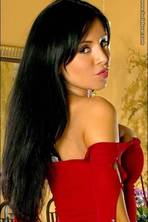 Lucia Tovar In A Slinky Red Dress 00