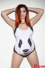 Lucy Vixen In Panda Swimsuit 01