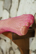 Pink Fishnet Stockings 02