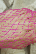 Pink Fishnet Stockings 03