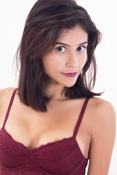 Amelia Pearl in Plaid and Burgundy