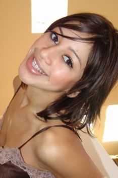 Trixie Teen in Brown Lingerie and Indoor Nude Poses