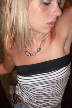 Blonde Amateur Girl Being Shy