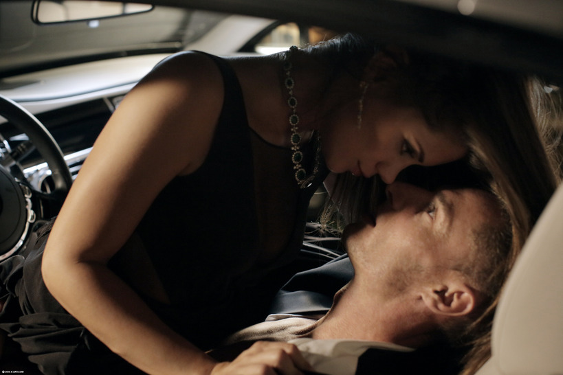 Hot brunette Caprice gets fucked in a car 12